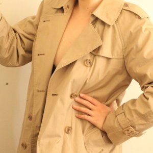 Khaki London Fog trench coat
